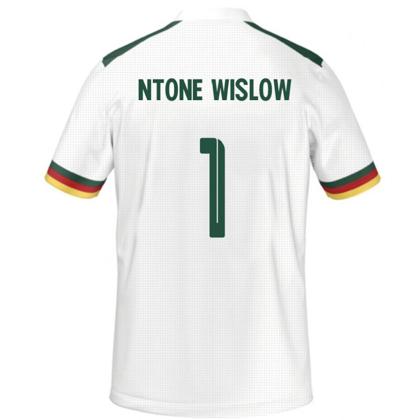 Danxen Kobiety Kamerun Junior Hecube Ntone Wislow #1 Biały Wyjazdowa Koszulka 24-26 Koszulki Klubowe