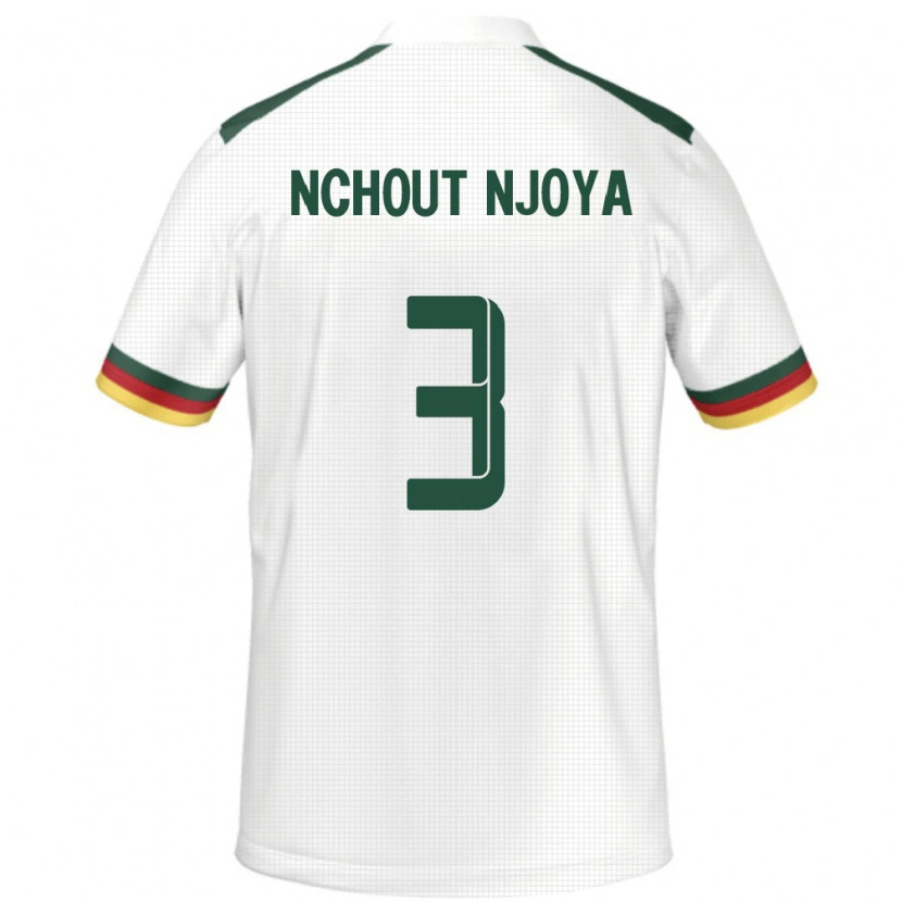 Danxen Kobiety Kamerun Ajara Nchout Njoya #3 Biały Wyjazdowa Koszulka 24-26 Koszulki Klubowe