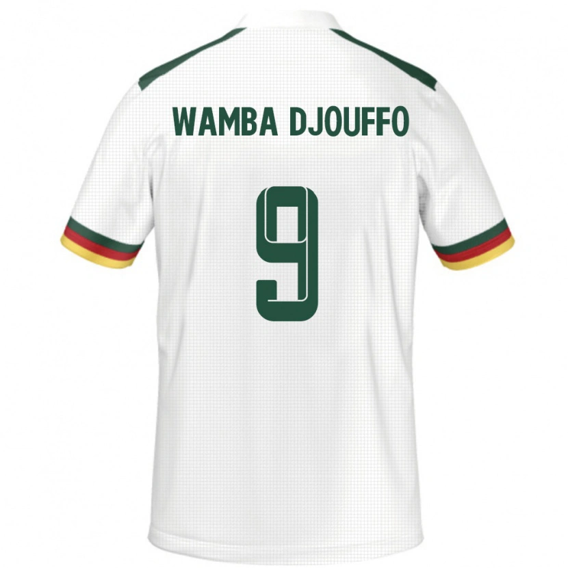 Danxen Kobiety Kamerun Leonel Wamba Djouffo #9 Biały Wyjazdowa Koszulka 24-26 Koszulki Klubowe