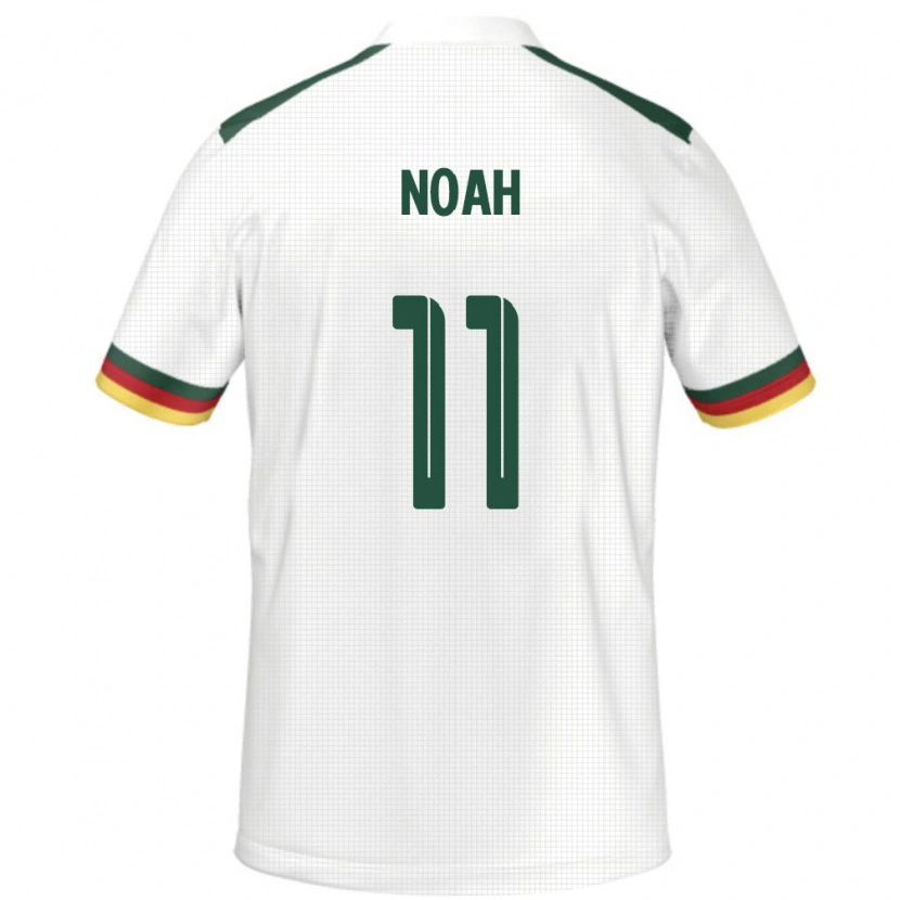 Danxen Kobiety Kamerun Yanick Noah #11 Biały Wyjazdowa Koszulka 24-26 Koszulki Klubowe