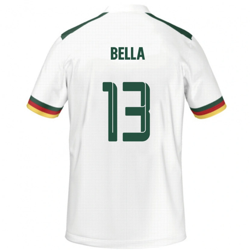Danxen Kobiety Kamerun Rose Bella #13 Biały Wyjazdowa Koszulka 24-26 Koszulki Klubowe