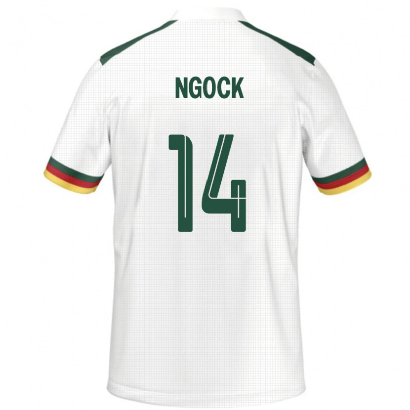 Danxen Kobiety Kamerun Monique Ngock #14 Biały Wyjazdowa Koszulka 24-26 Koszulki Klubowe