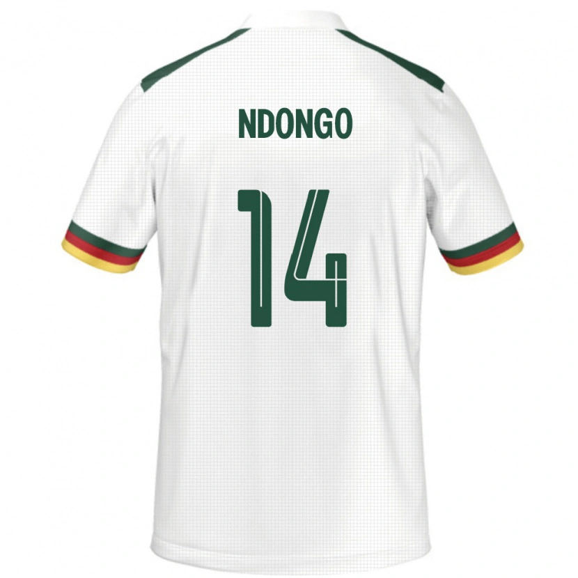 Danxen Kobiety Kamerun Nassourou Ndongo #14 Biały Wyjazdowa Koszulka 24-26 Koszulki Klubowe