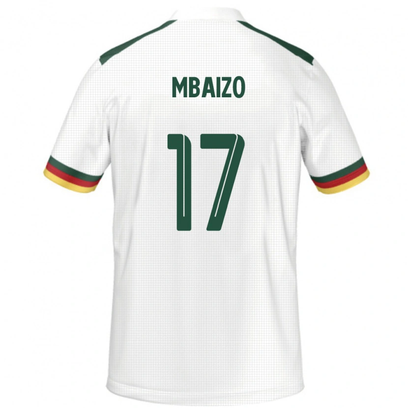 Danxen Kobiety Kamerun Olivier Mbaizo #17 Biały Wyjazdowa Koszulka 24-26 Koszulki Klubowe