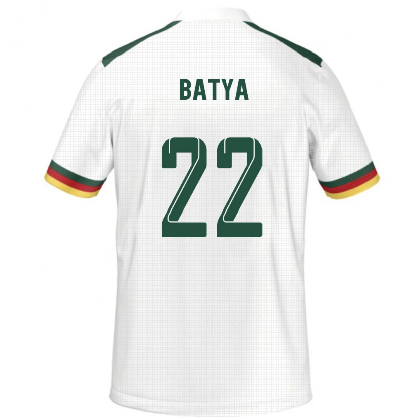Danxen Kobiety Kamerun Michaela Batya #22 Biały Wyjazdowa Koszulka 24-26 Koszulki Klubowe