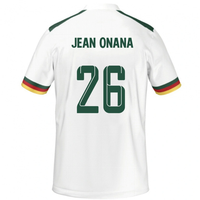 Danxen Kobiety Kamerun Jean Onana #26 Biały Wyjazdowa Koszulka 24-26 Koszulki Klubowe