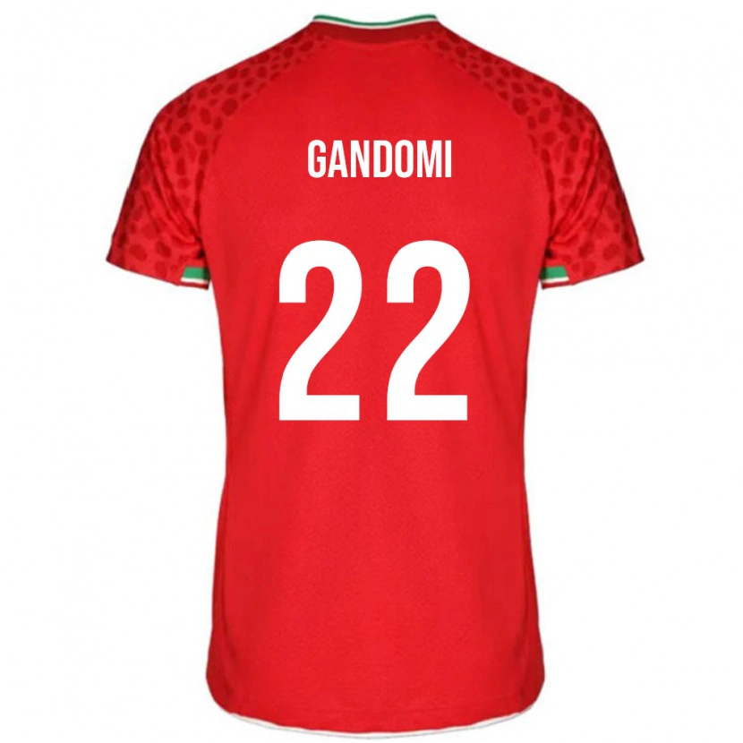 Danxen Kobiety Iran Mohammad Gandomi #22 Czerwony Wyjazdowa Koszulka 24-26 Koszulki Klubowe