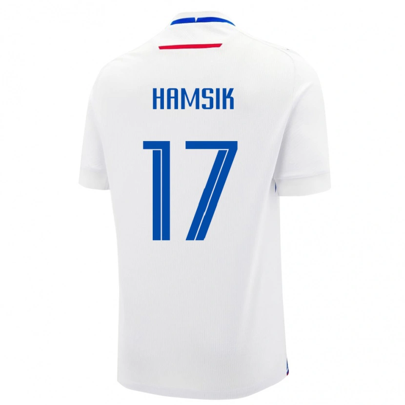 Danxen Kobiety Słowacja Christian Hamsik #17 Biały Wyjazdowa Koszulka 24-26 Koszulki Klubowe