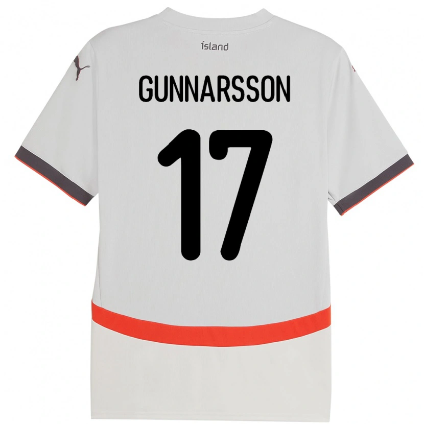 Danxen Kobiety Islandia Aron Gunnarsson #17 Biały Wyjazdowa Koszulka 24-26 Koszulki Klubowe