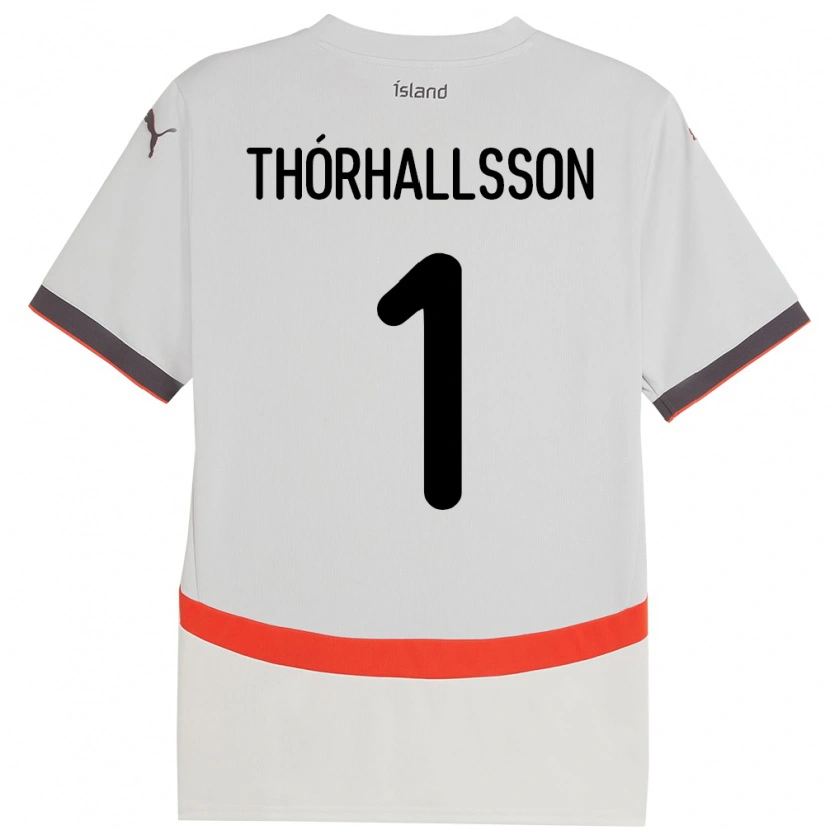Danxen Kobiety Islandia Ívar Arnbro Thórhallsson #1 Biały Wyjazdowa Koszulka 24-26 Koszulki Klubowe