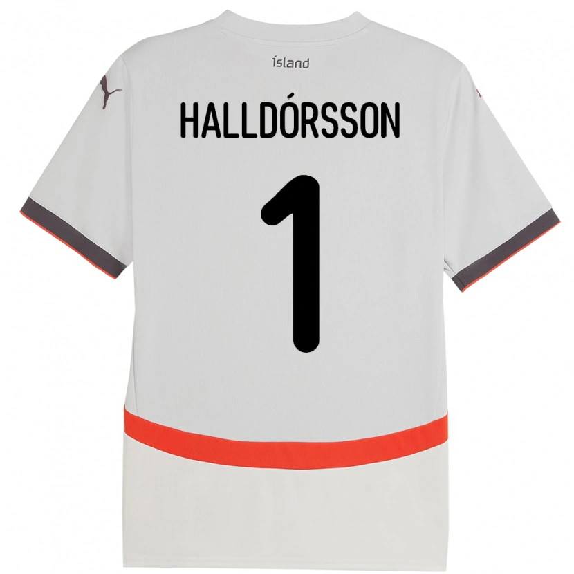 Danxen Kobiety Islandia Elmar Ágúst Halldórsson #1 Biały Wyjazdowa Koszulka 24-26 Koszulki Klubowe