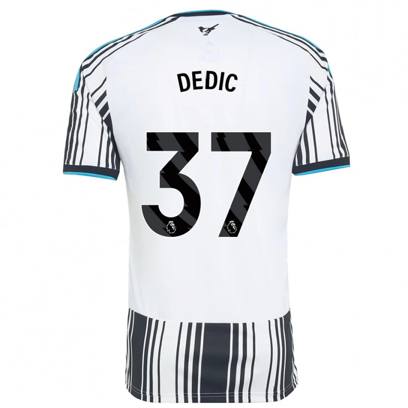 Danxen Kobiety Amar Dedić #37 Błękitny Czarny Biały Domowa Koszulka 2026/27 Koszulki Klubowe