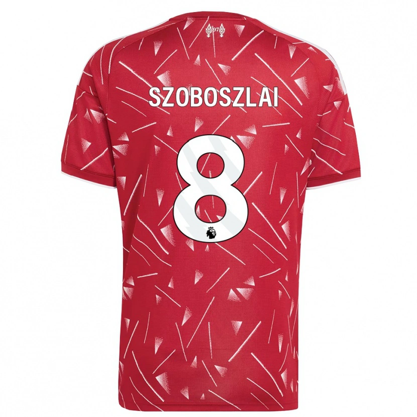 Danxen Kobiety Dominik Szoboszlai #8 Biały Czerwony Domowa Koszulka 2026/27 Koszulki Klubowe