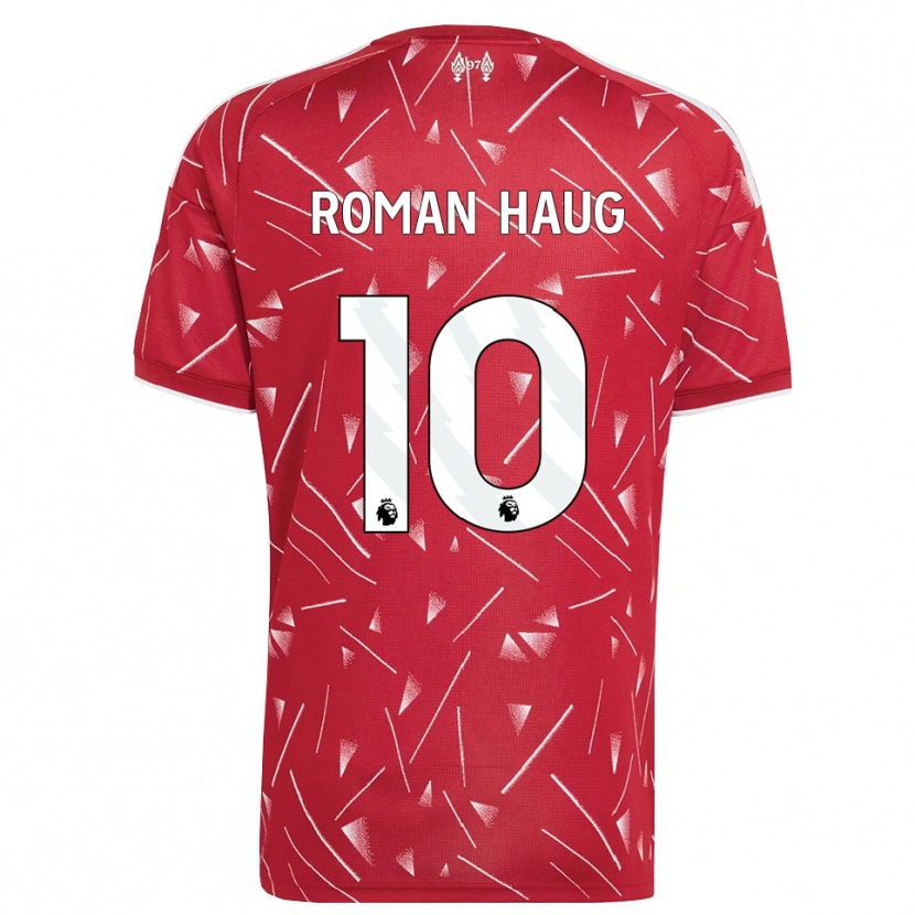 Danxen Kobiety Sophie Román Haug #10 Biały Czerwony Domowa Koszulka 2026/27 Koszulki Klubowe