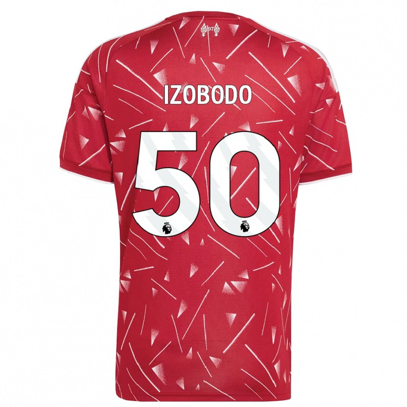 Danxen Kobiety Elijah Izobodo John #50 Biały Czerwony Domowa Koszulka 2026/27 Koszulki Klubowe