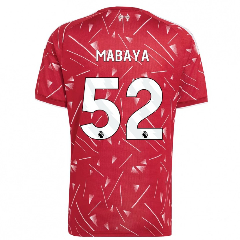 Danxen Kobiety Isaac Mabaya #52 Biały Czerwony Domowa Koszulka 2026/27 Koszulki Klubowe