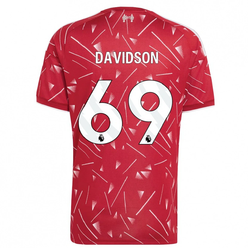 Danxen Kobiety Josh Davidson #69 Biały Czerwony Domowa Koszulka 2026/27 Koszulki Klubowe