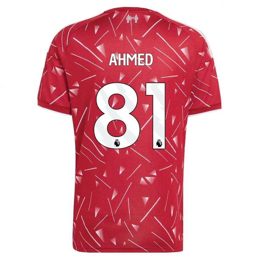 Danxen Kobiety Karim Ahmed #81 Biały Czerwony Domowa Koszulka 2026/27 Koszulki Klubowe