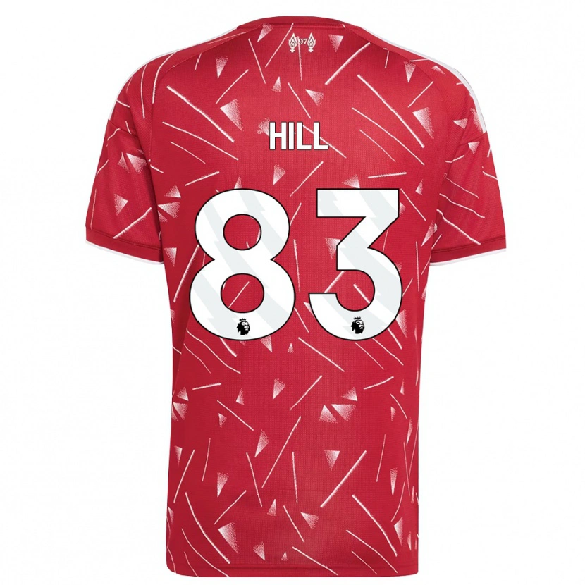 Danxen Kobiety Thomas Hill #83 Biały Czerwony Domowa Koszulka 2026/27 Koszulki Klubowe