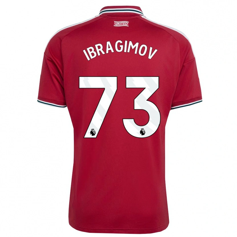 Danxen Kobiety Amir Ibragimov #73 Czerwony Żółty Biały Domowa Koszulka 2026/27 Koszulki Klubowe