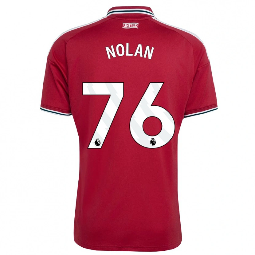 Danxen Kobiety James Nolan #76 Czerwony Żółty Biały Domowa Koszulka 2026/27 Koszulki Klubowe