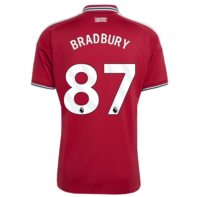 Danxen Kobiety Louie Bradbury #87 Czerwony Żółty Biały Domowa Koszulka 2026/27 Koszulki Klubowe