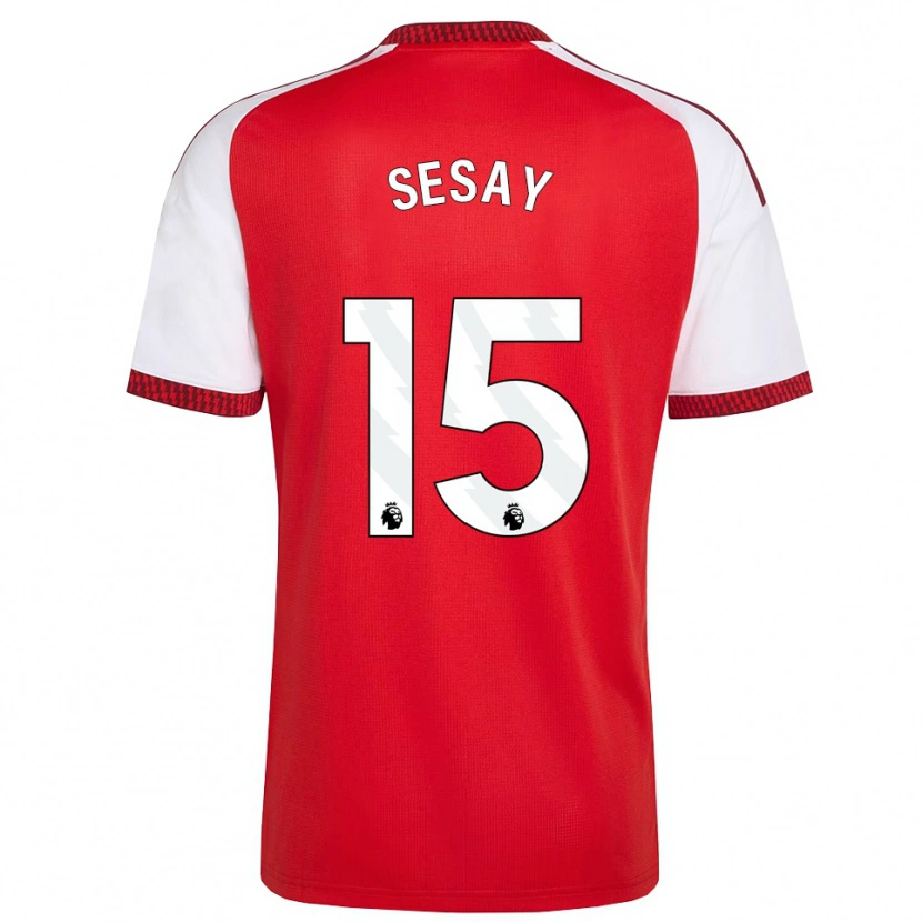 Danxen Kobiety Joshua Sesay #15 Czerwony Biały Czarny Domowa Koszulka 2026/27 Koszulki Klubowe