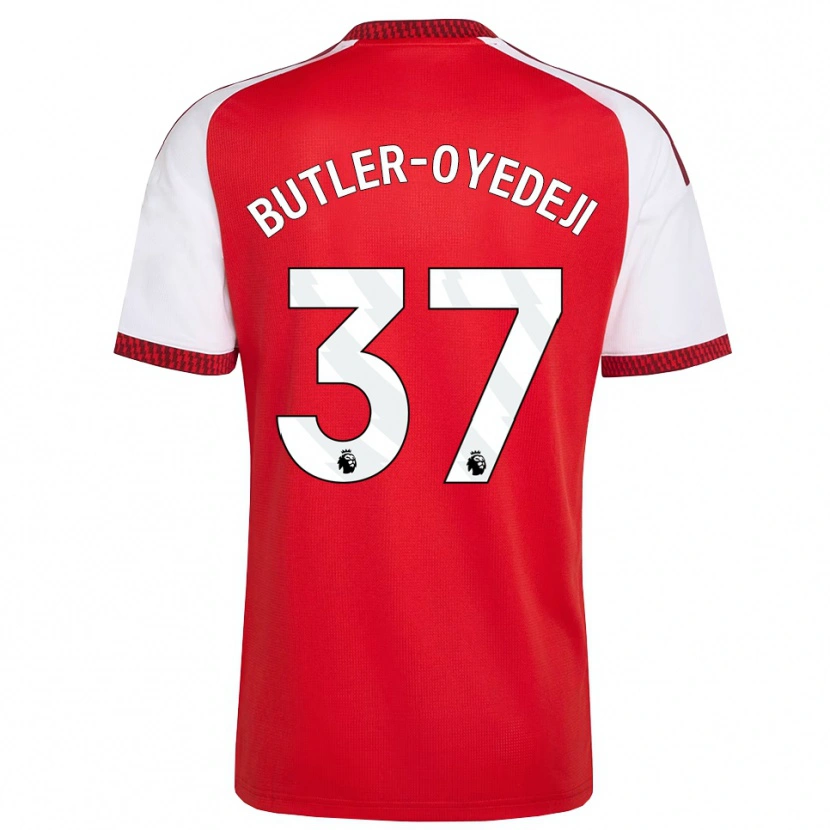 Danxen Kobiety Nathan Butler-Oyedeji #37 Czerwony Biały Czarny Domowa Koszulka 2026/27 Koszulki Klubowe