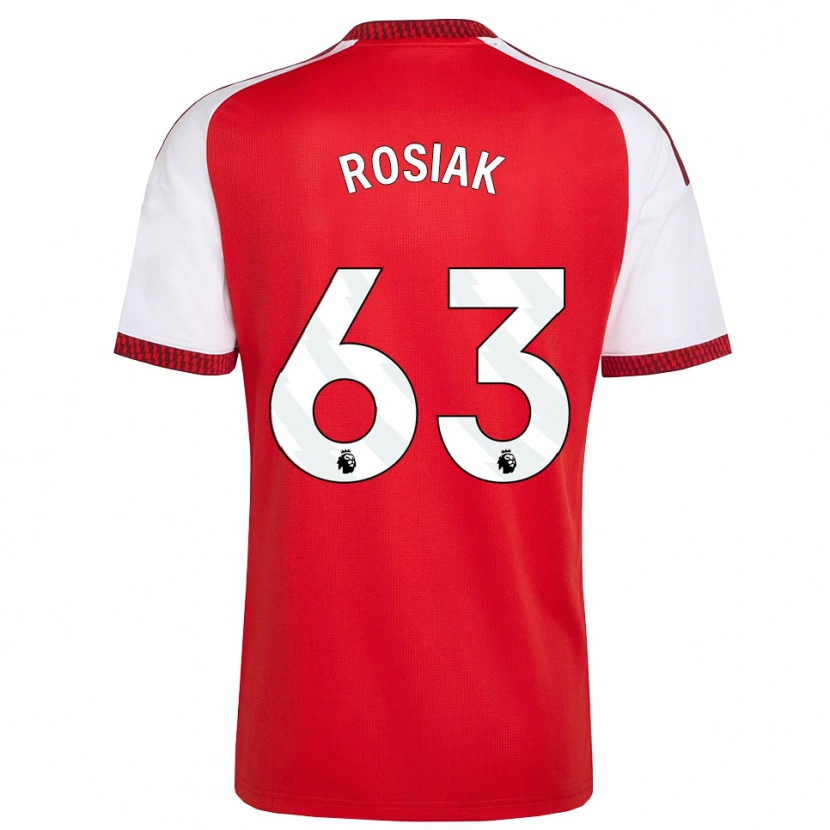 Danxen Kobiety Michal Rosiak #63 Czerwony Biały Czarny Domowa Koszulka 2026/27 Koszulki Klubowe