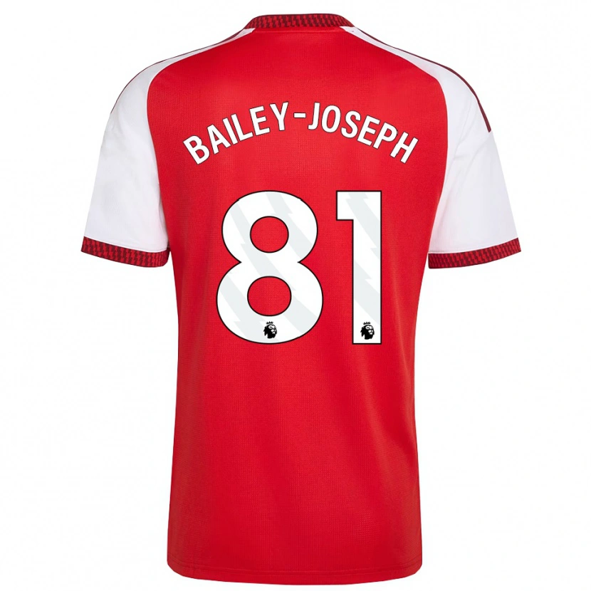 Danxen Kobiety Brando Bailey-Joseph #81 Czerwony Biały Czarny Domowa Koszulka 2026/27 Koszulki Klubowe
