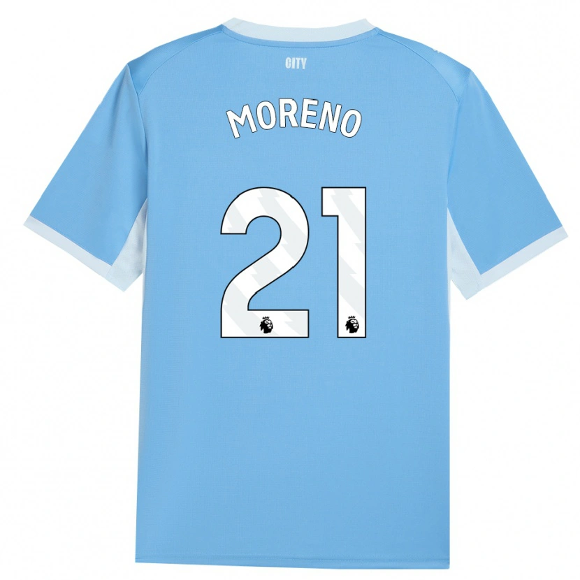 Danxen Kobiety Marlos Moreno #21 Jasnoniebieski Biały Domowa Koszulka 2026/27 Koszulki Klubowe