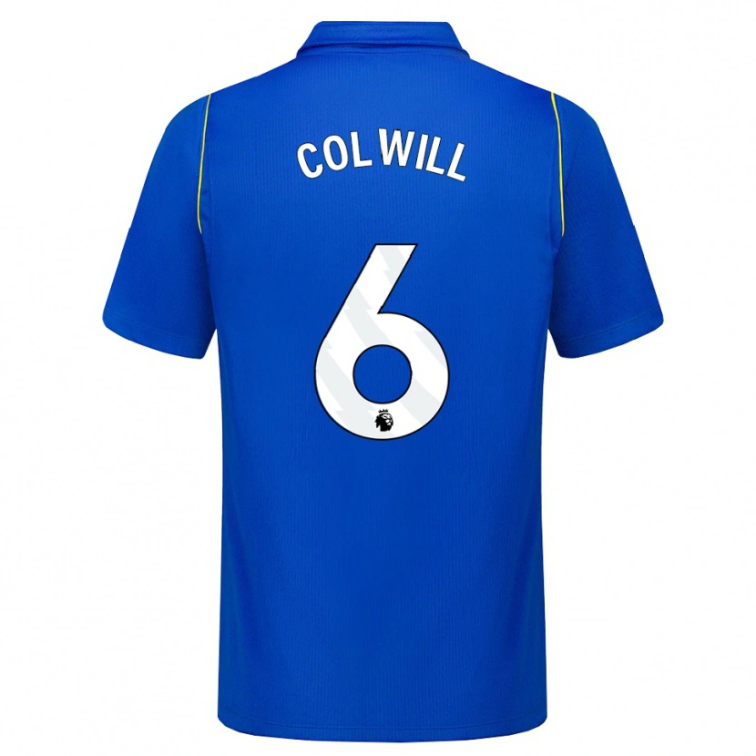 Danxen Kobiety Levi Colwill #6 Niebieski Żółty Domowa Koszulka 2026/27 Koszulki Klubowe
