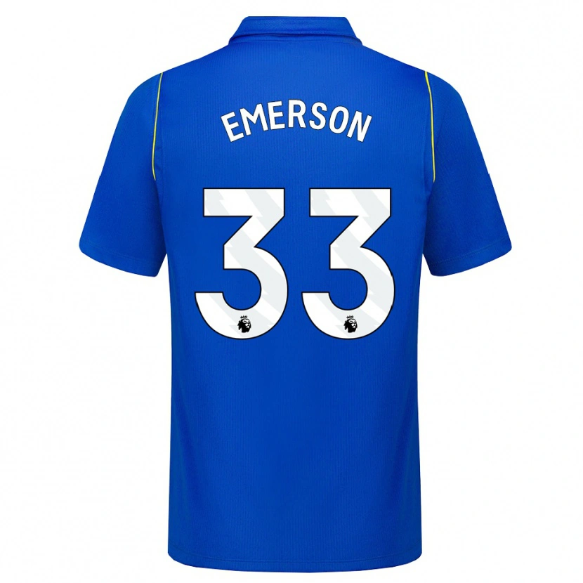 Danxen Kobiety Emerson #33 Niebieski Żółty Domowa Koszulka 2026/27 Koszulki Klubowe