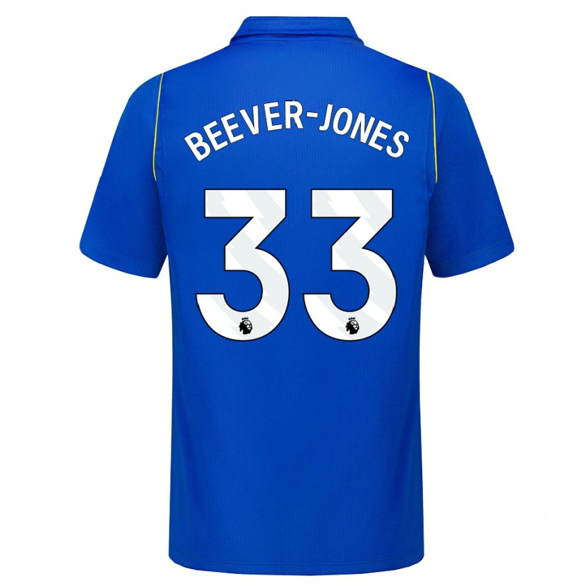 Danxen Kobiety Aggie Beever-Jones #33 Niebieski Żółty Domowa Koszulka 2026/27 Koszulki Klubowe