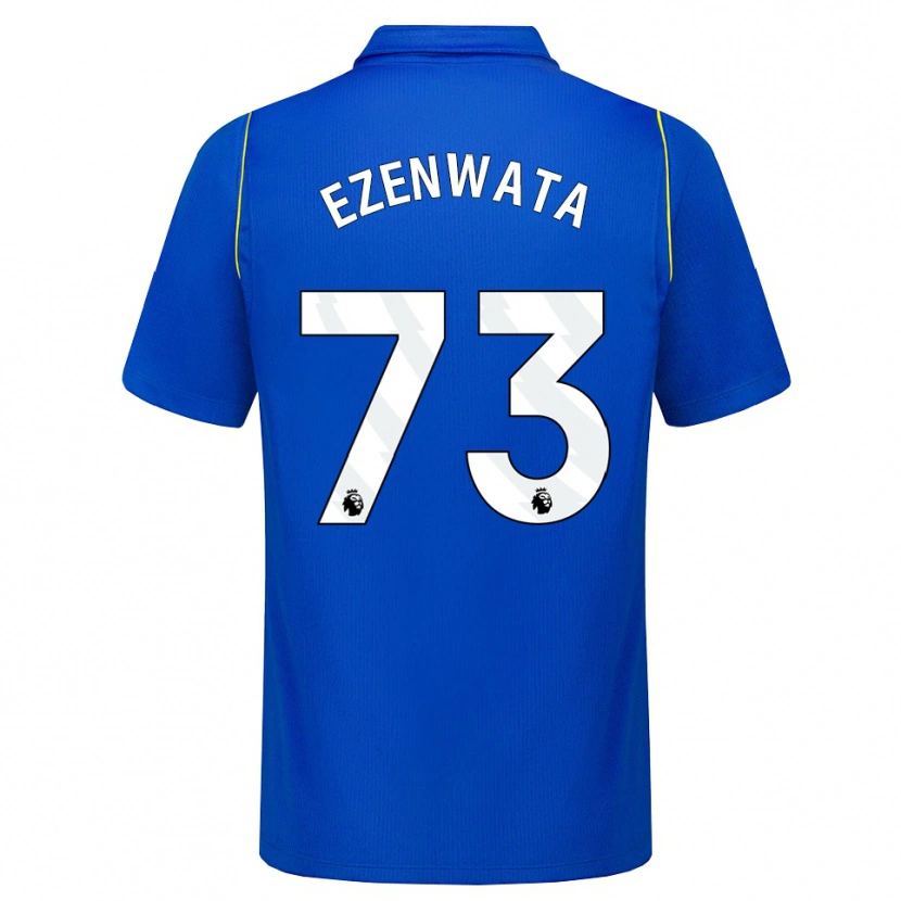 Danxen Kobiety Chizaram Ezenwata #73 Niebieski Żółty Domowa Koszulka 2026/27 Koszulki Klubowe