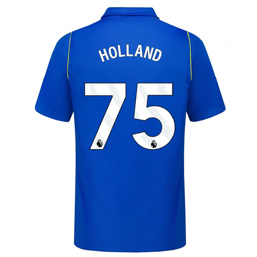 Danxen Kobiety Charlie Holland #75 Niebieski Żółty Domowa Koszulka 2026/27 Koszulki Klubowe
