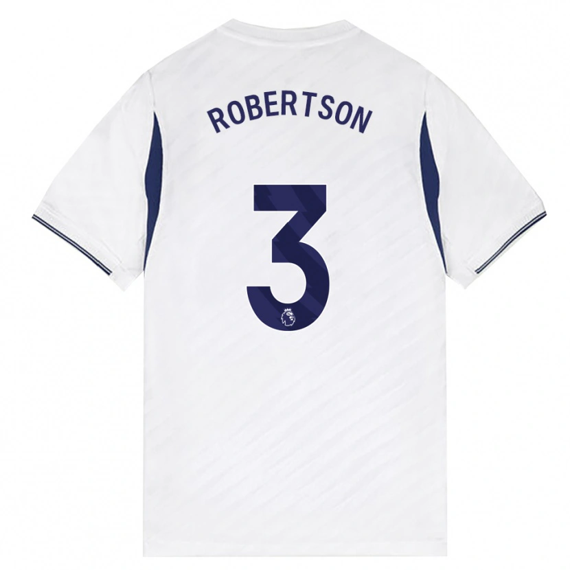 Danxen Kobiety Andrew Robertson #3 Biały Czerwony Fioletowy Domowa Koszulka 2026/27 Koszulki Klubowe