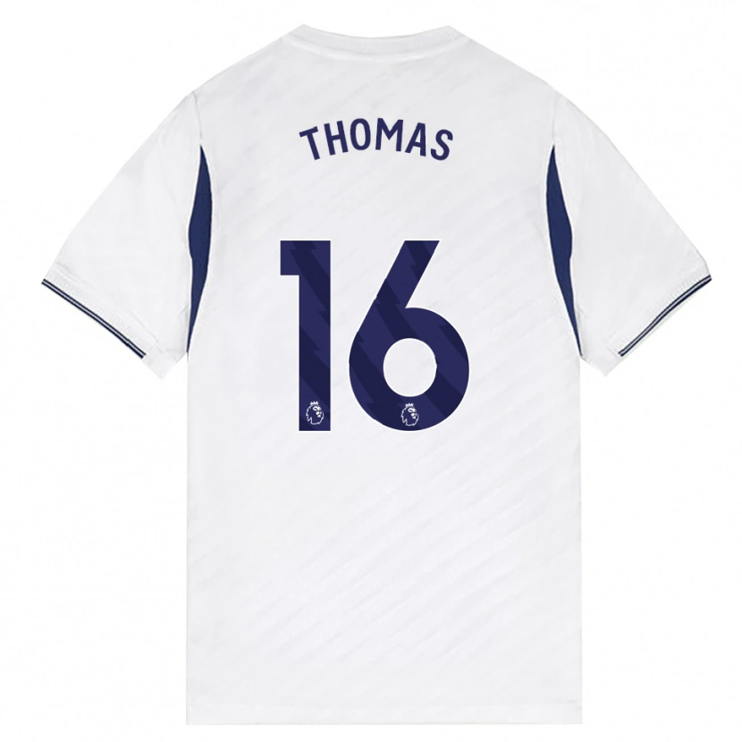 Danxen Kobiety Cameron Thomas #16 Biały Czerwony Fioletowy Domowa Koszulka 2026/27 Koszulki Klubowe