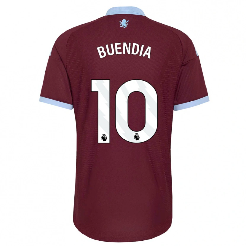 Danxen Kobiety Emiliano Buendía #10 Niebieski Chaber Bordowy Domowa Koszulka 2026/27 Koszulki Klubowe