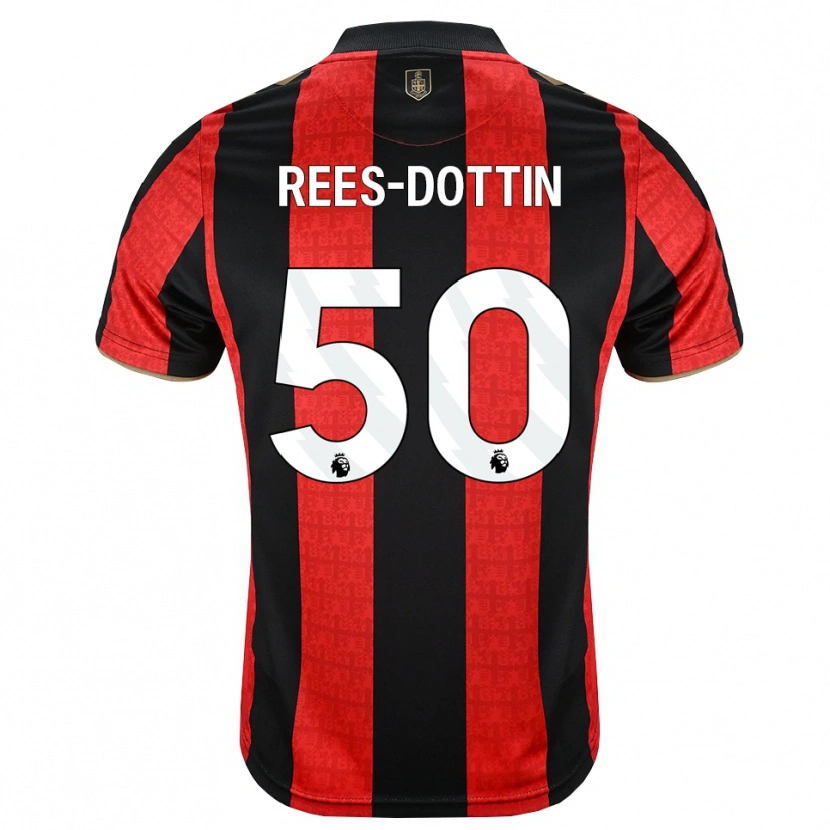 Danxen Kobiety Remy Rees-Dottin #50 Złoty Czerwony Czarny Domowa Koszulka 2026/27 Koszulki Klubowe