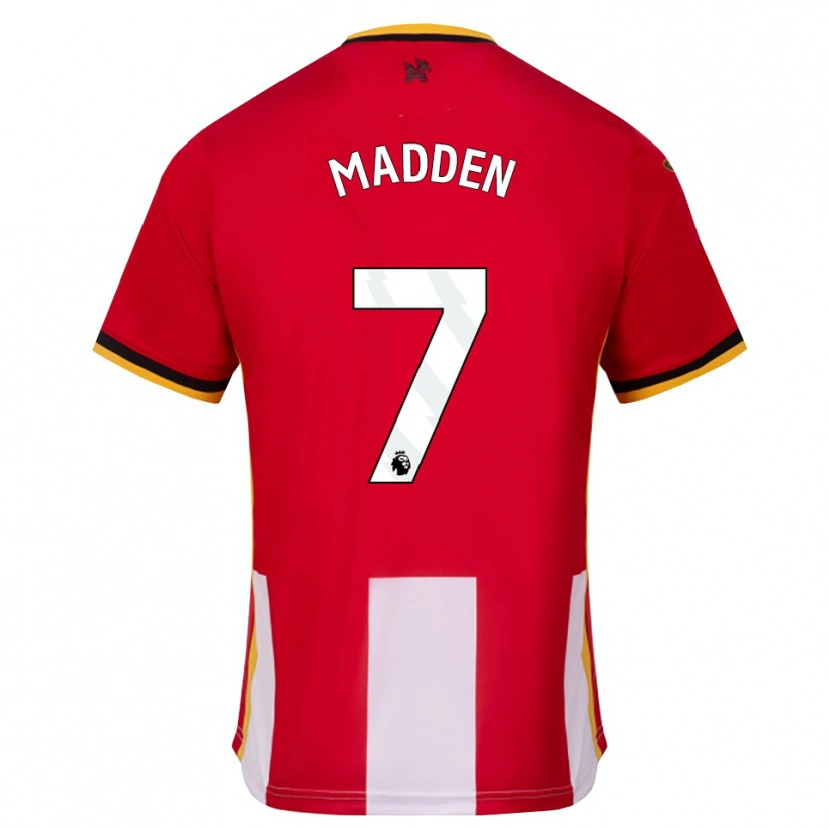 Danxen Kobiety Coran Madden #7 Żółty Czarny Czerwony Domowa Koszulka 2026/27 Koszulki Klubowe