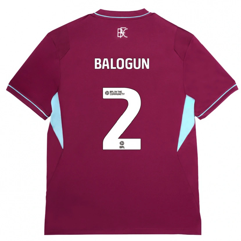 Danxen Kobiety Hamzat Balogun #2 Bordowy Zielony Domowa Koszulka 2026/27 Koszulki Klubowe