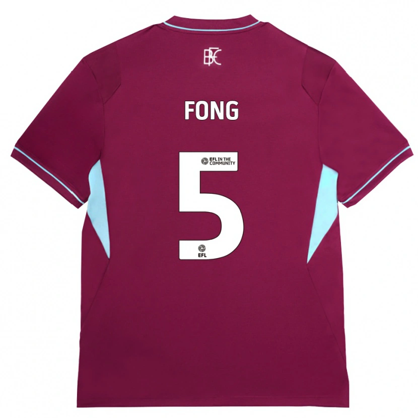 Danxen Kobiety Luca Fong #5 Bordowy Zielony Domowa Koszulka 2026/27 Koszulki Klubowe