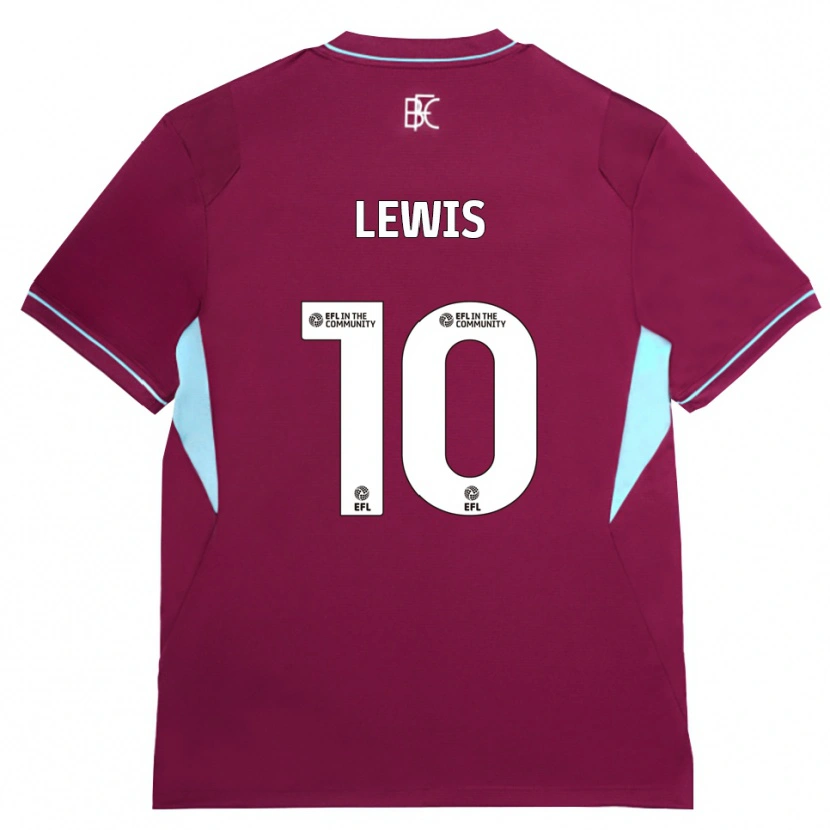 Danxen Kobiety James Lewis #10 Bordowy Zielony Domowa Koszulka 2026/27 Koszulki Klubowe