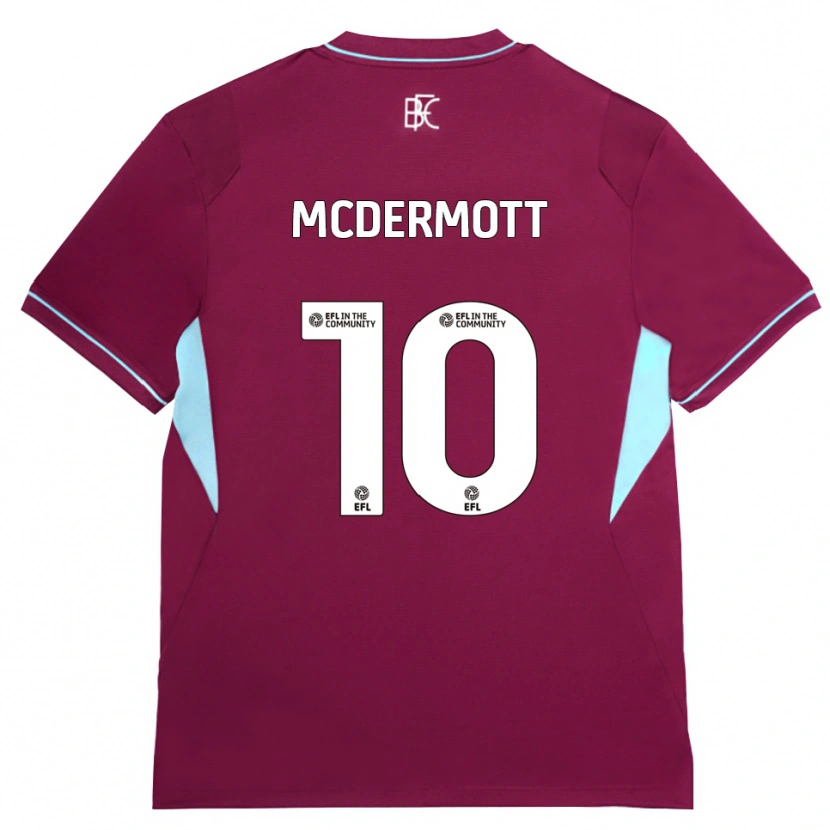 Danxen Kobiety Tommy Mcdermott #10 Bordowy Zielony Domowa Koszulka 2026/27 Koszulki Klubowe