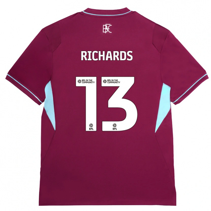 Danxen Kobiety Jade Richards #13 Bordowy Zielony Domowa Koszulka 2026/27 Koszulki Klubowe