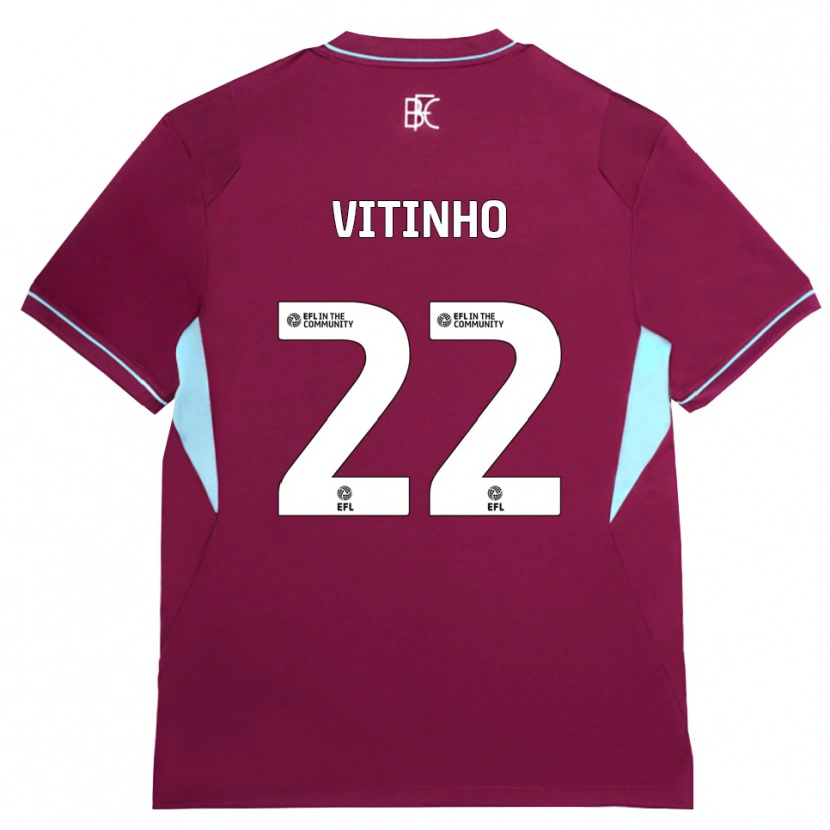 Danxen Kobiety Vitinho #22 Bordowy Zielony Domowa Koszulka 2026/27 Koszulki Klubowe