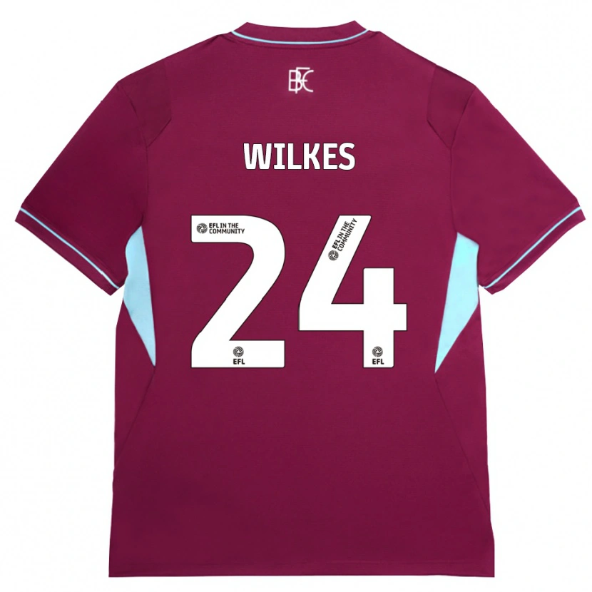 Danxen Kobiety Tilly Wilkes #24 Bordowy Zielony Domowa Koszulka 2026/27 Koszulki Klubowe