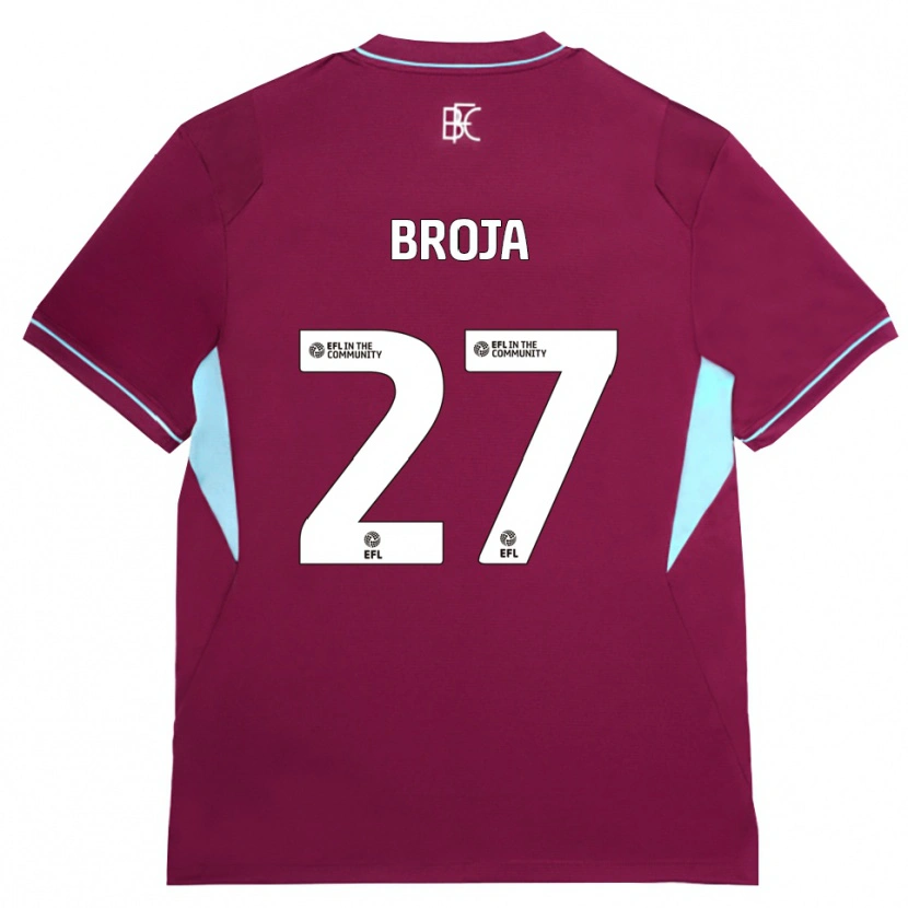 Danxen Kobiety Armando Broja #27 Bordowy Zielony Domowa Koszulka 2026/27 Koszulki Klubowe