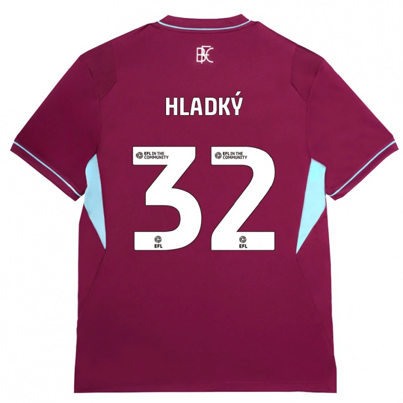 Danxen Kobiety Vaclav Hladky #32 Bordowy Zielony Domowa Koszulka 2026/27 Koszulki Klubowe